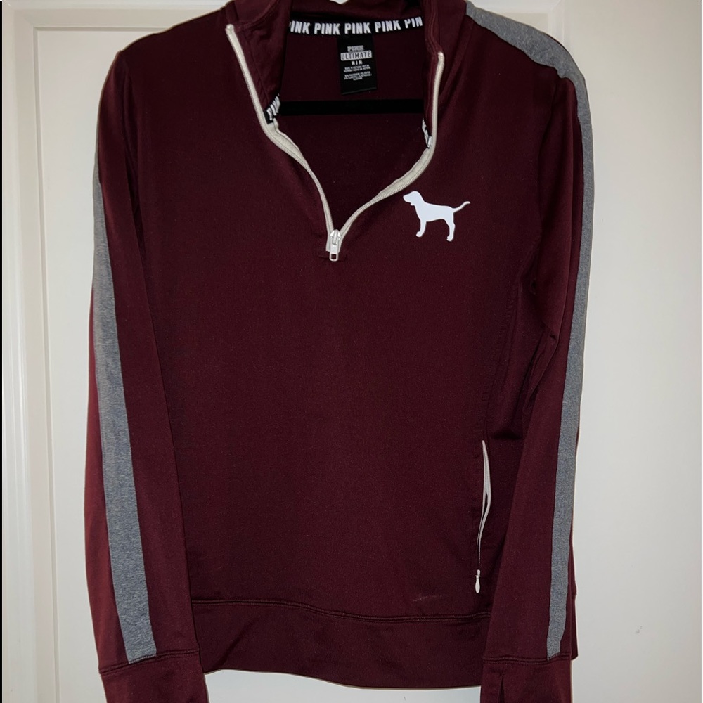 PINK Zipup pullover